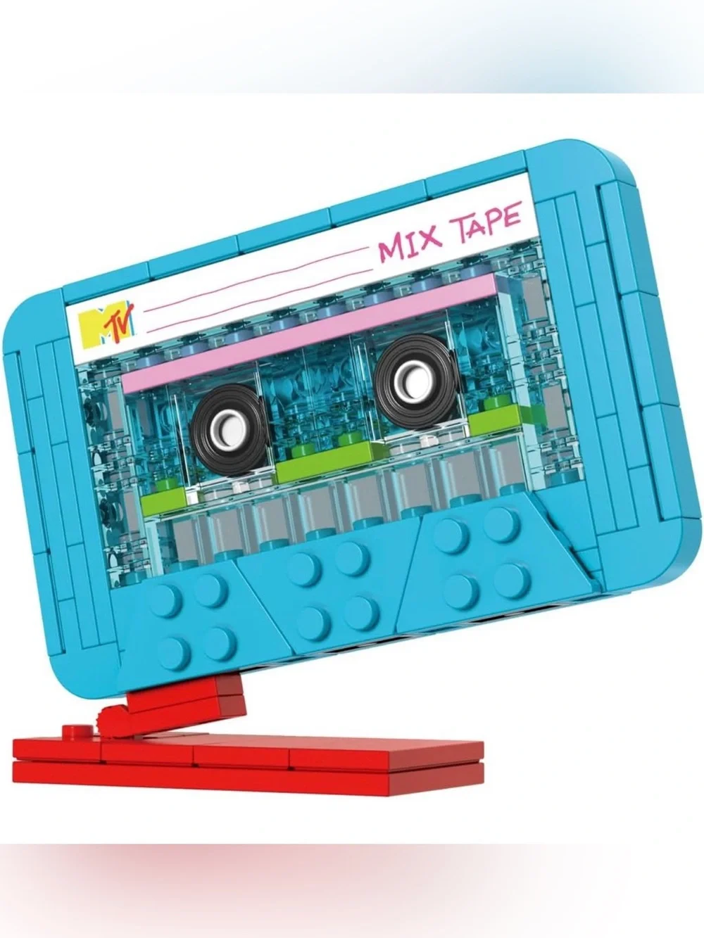 New MTV BRICKCRAFT Cassette Tape Building Brick Set - Retro Mix Tape 96 piece
